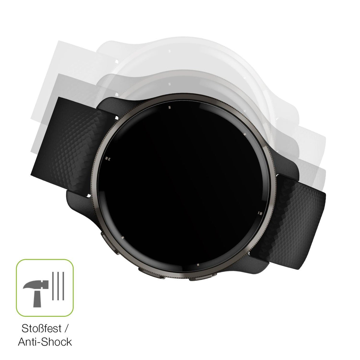 2x Full Cover matte Film for Garmin Venu 2 Plus (43mm) Screen Protector