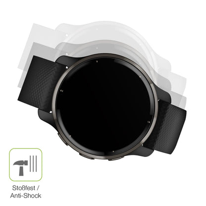 2x Full Cover matte Film for Garmin Venu 2 Plus (43mm) Screen Protector