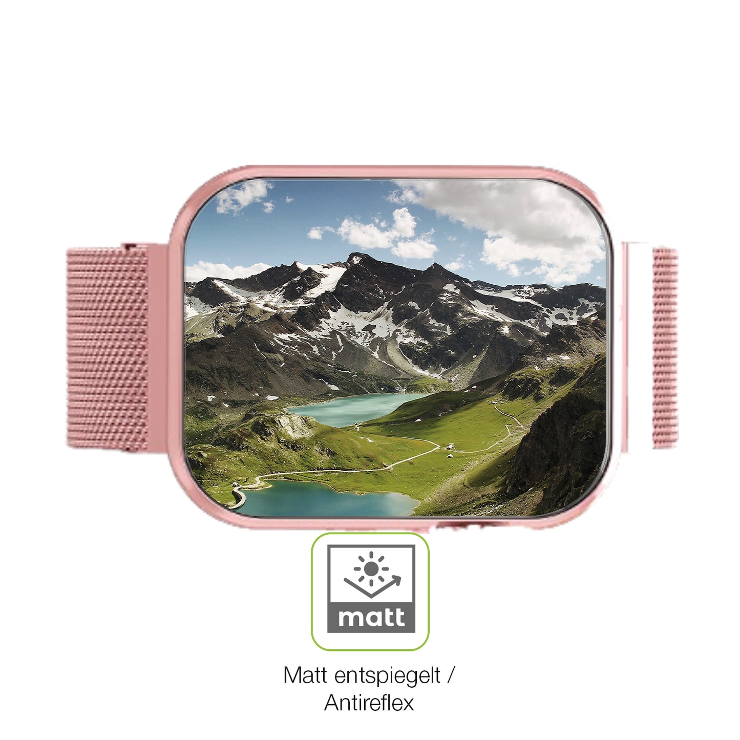 2x Full Cover Schutzfolie matt für Banlvs Smartwatch 1.83 Zoll