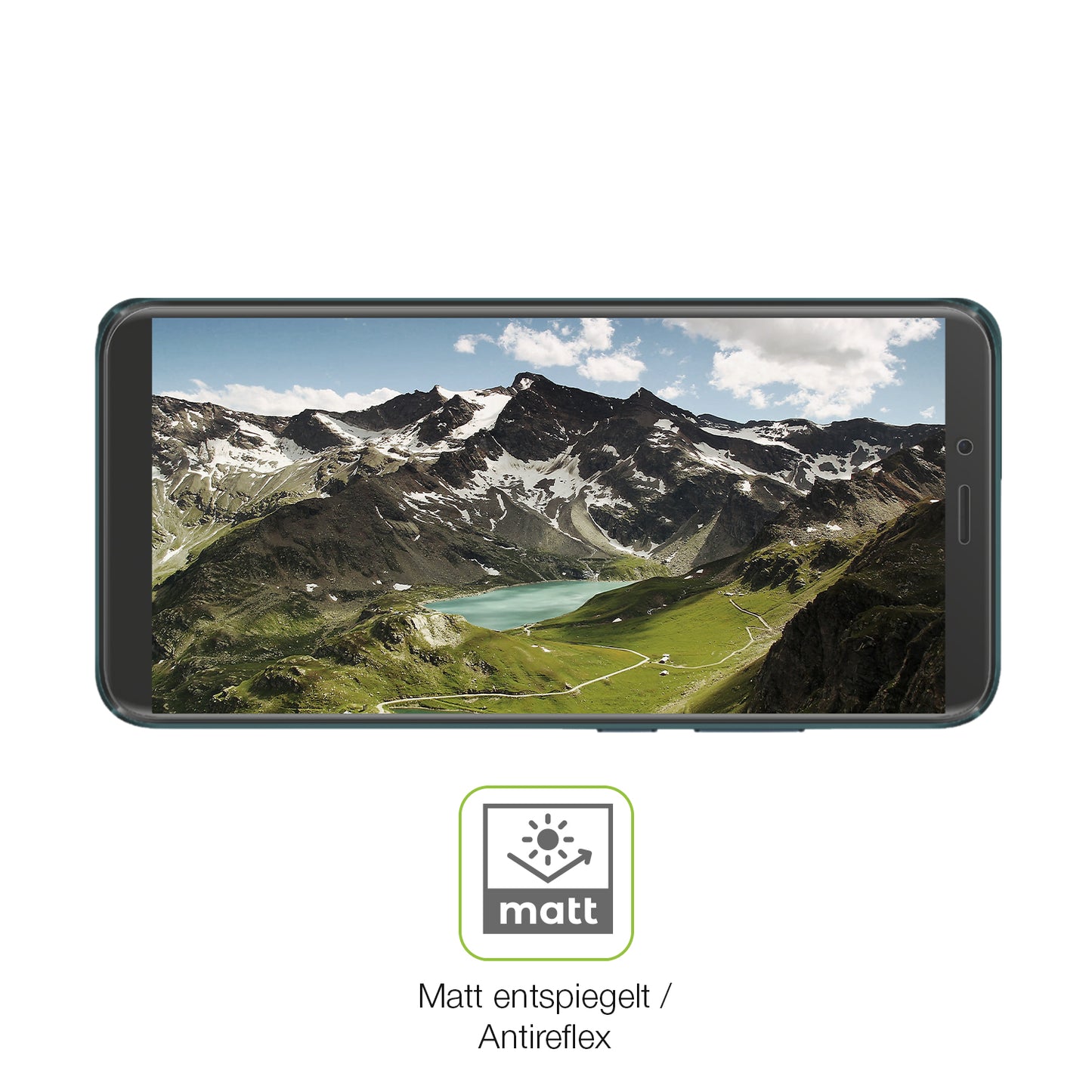 2x Full Cover Schutzfolie matt für Mobicel RX Plus