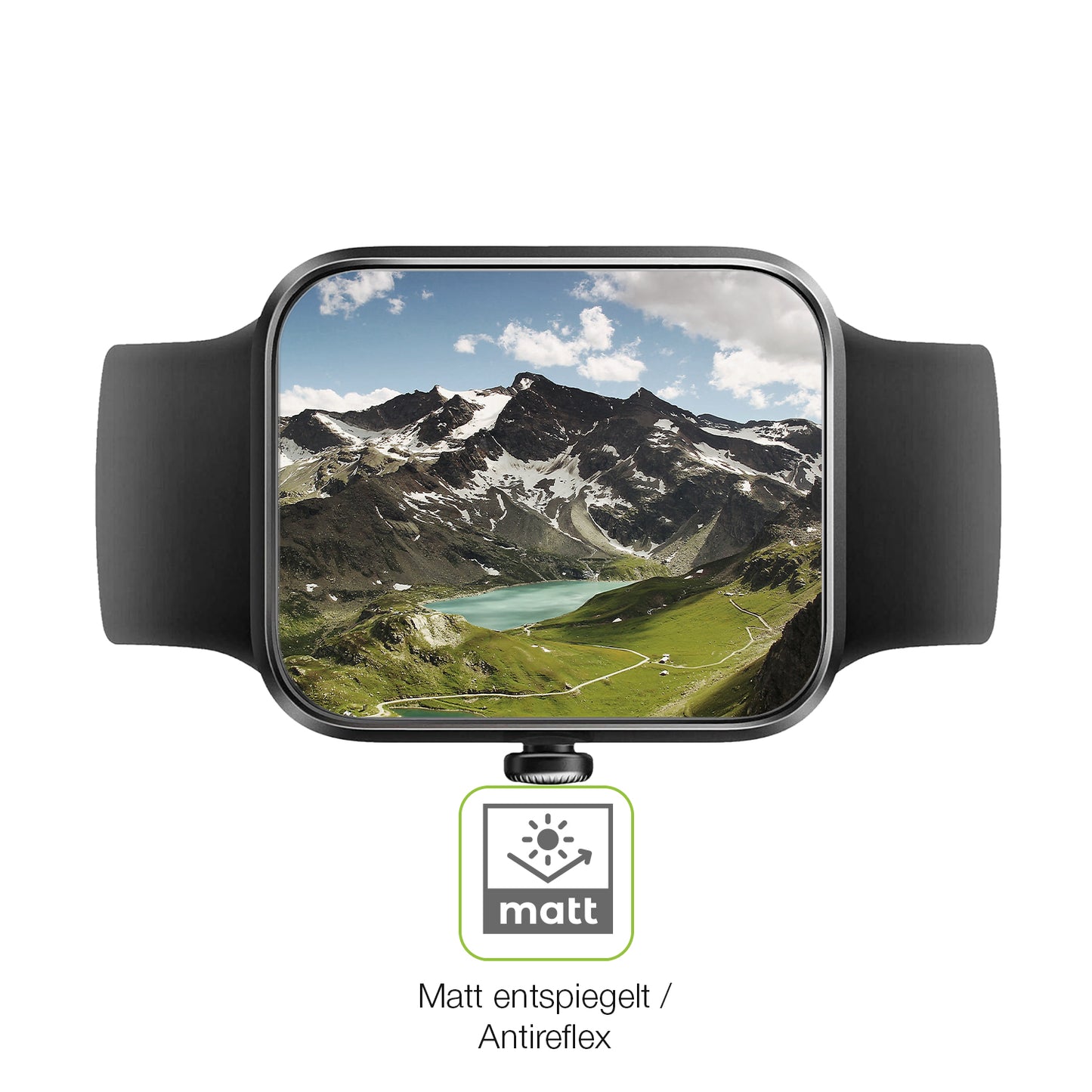 2x Full Cover Schutzfolie matt für Vagary by Citizien Smartwatch 1,5 Zoll