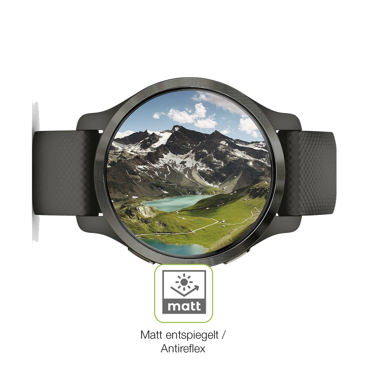 2x Full Cover matte Film for Garmin Venu 2s Screen Protector Anti-Shock