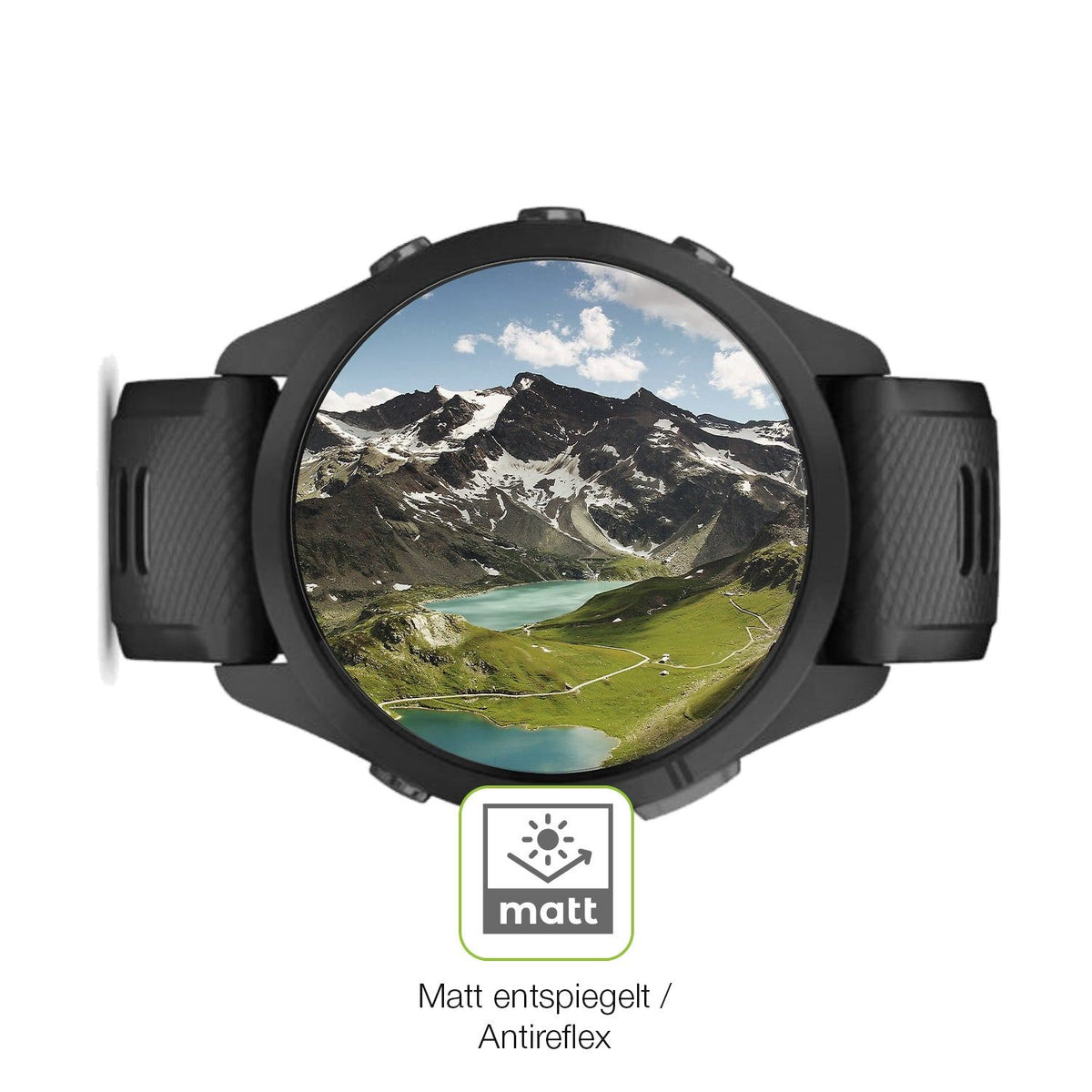 2x Full Cover matte Film for Garmin Forerunner 265s 42mm Screen Protector