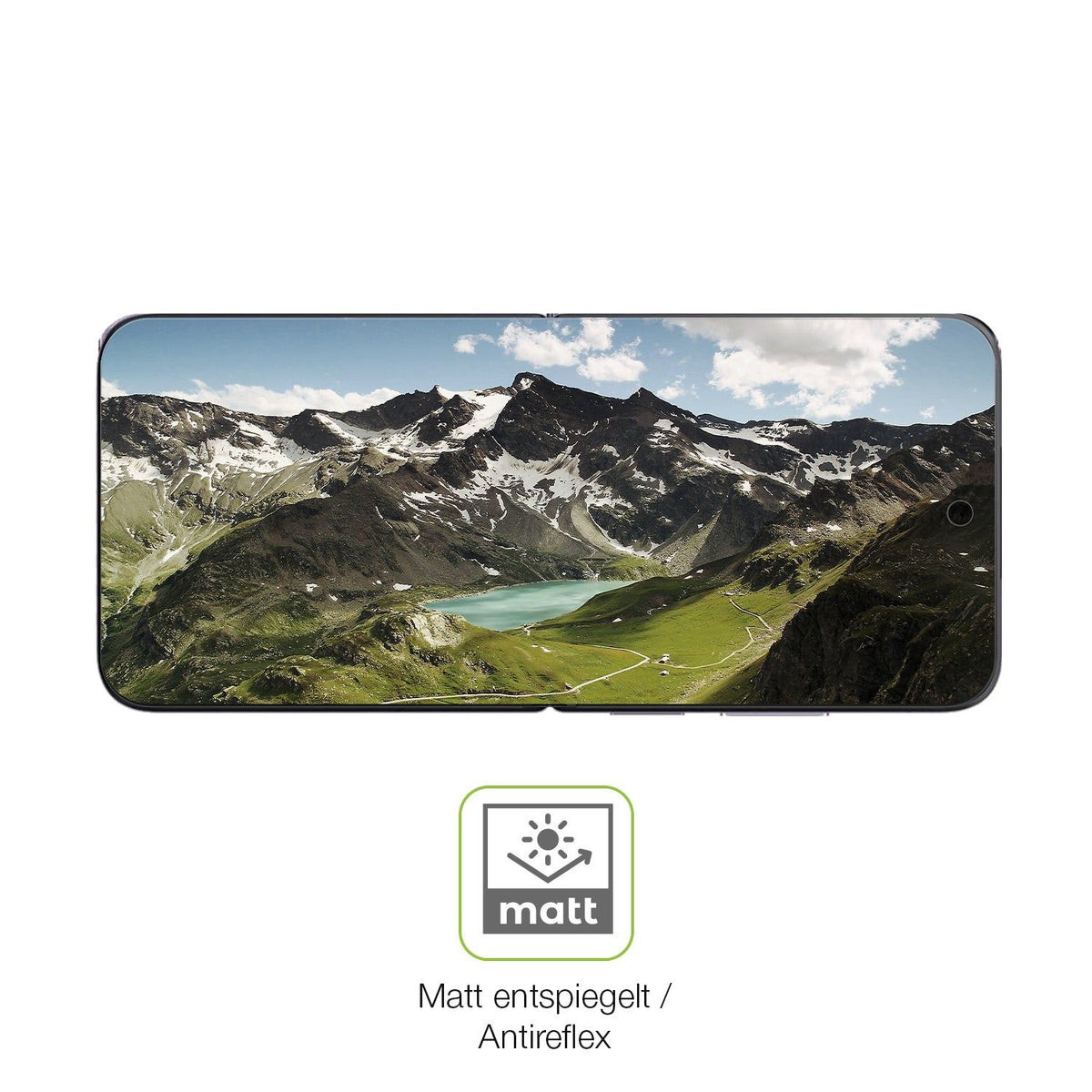 2x Full Cover matte Film for Xiaomi Mi Mix Flip (Innenseite) Screen Protector