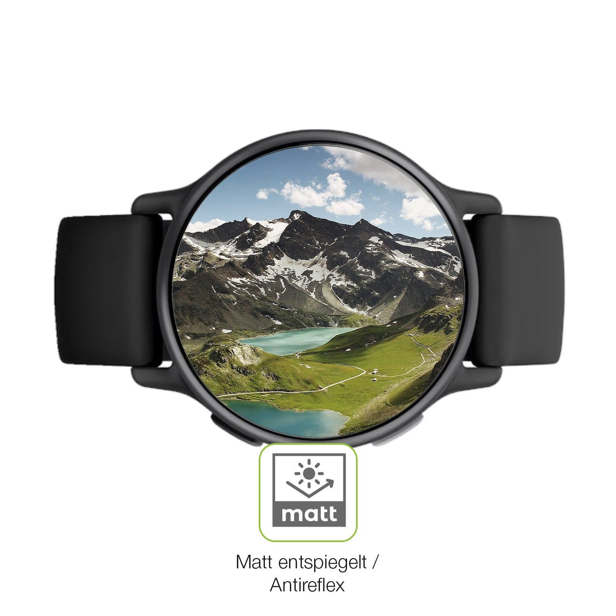 2x Full Cover matte Film for Garmin Vivoactive 5 Screen Protector Anti-Shock