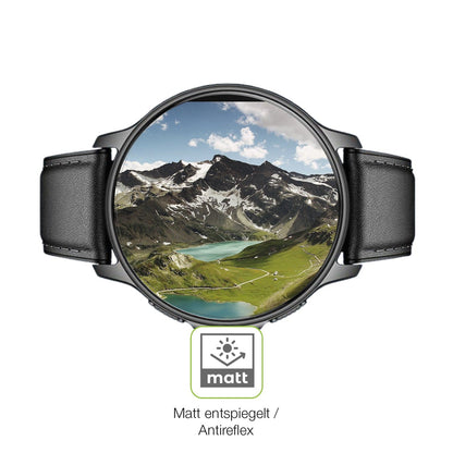 2x Full Cover matte Film for Smartwatch 28.5mm durchmesser Screen Protector