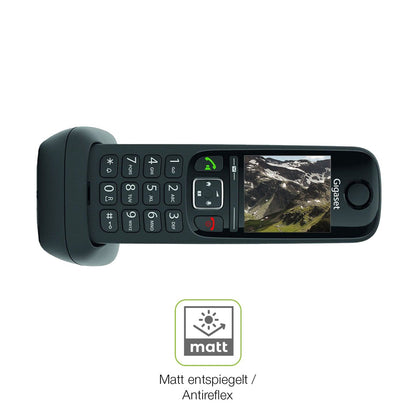 2x Full Cover matte Film for Gigaset AS690 DECT Telefon Screen Protector