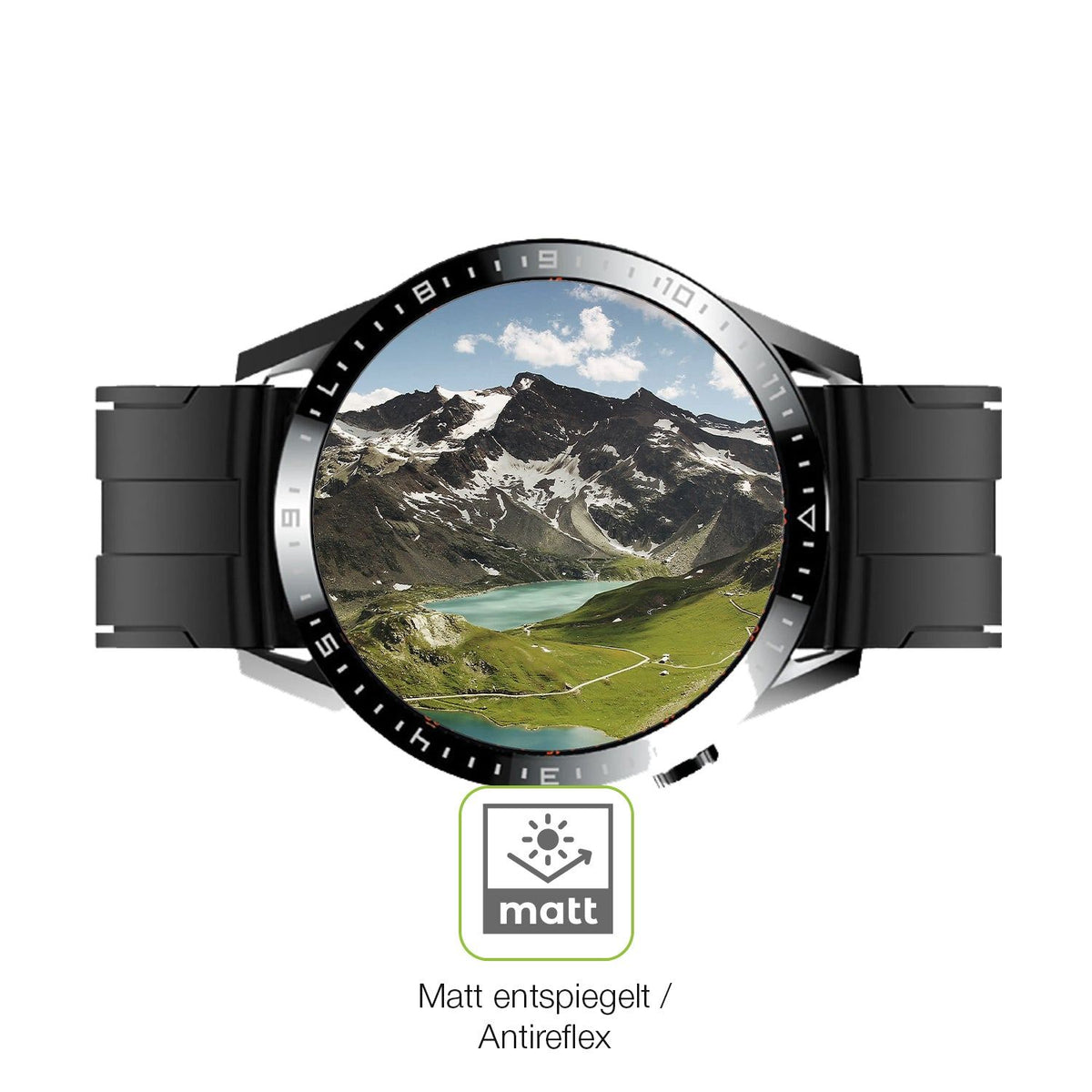 2x Full Cover matte Film for Tracer Smartwatch SM9 Screen Protector Anti-Shock