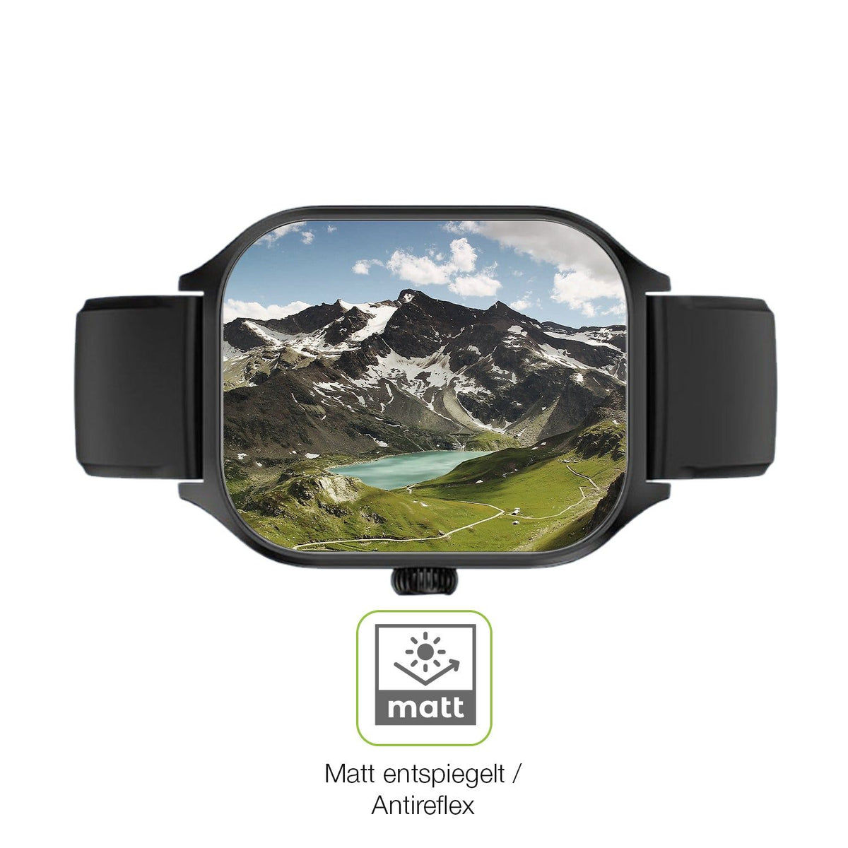 2x Full Cover matte Film for smooce Kinder Smartwatch 01 Screen Protector