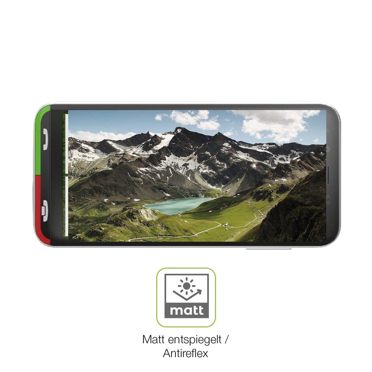2x Full Cover matte Film for Emporia SUPEReasy Screen Protector Anti-Shock