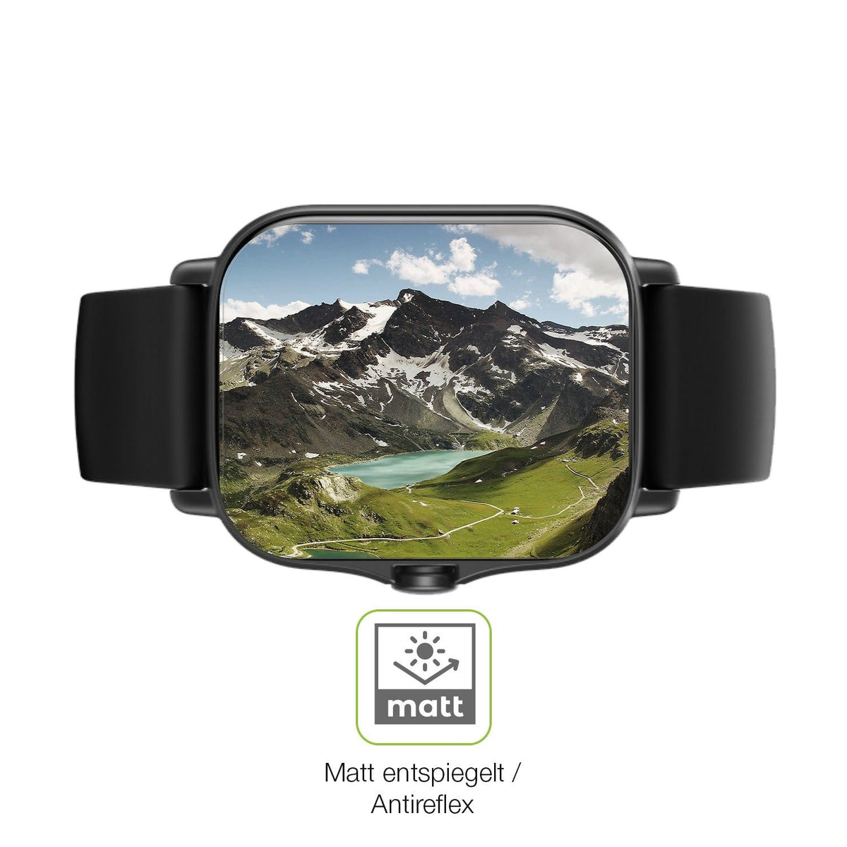 2x Full Cover matte Film for Amazfit Gts 2e Screen Protector Anti-Shock