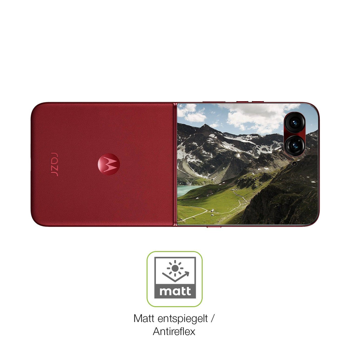2x Full Cover matte Film for Motorola Razr 60 Aussen-Display Screen Protector