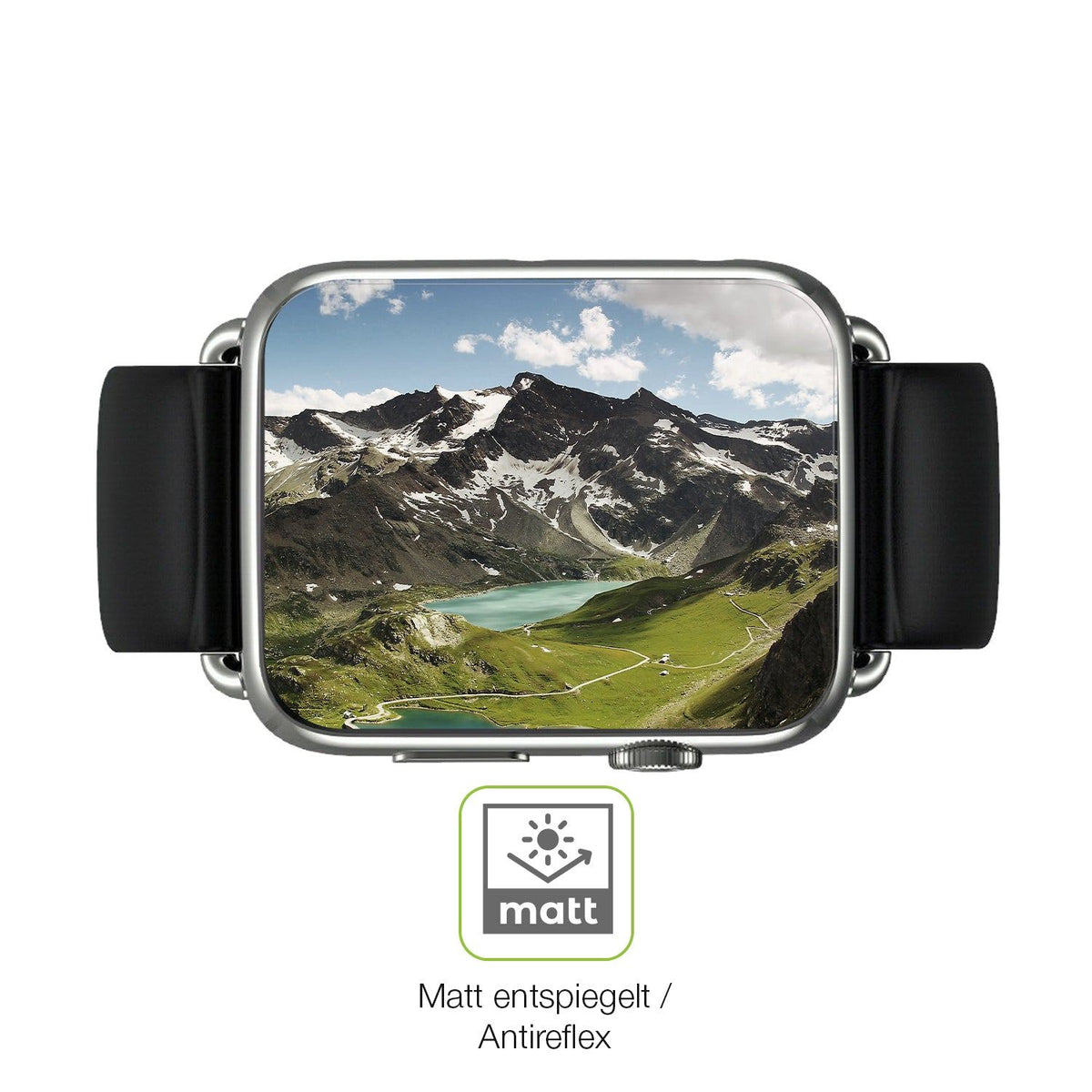 2x Full Cover matte Film for Smartwatch DM20 1.88 Zoll Screen Protector