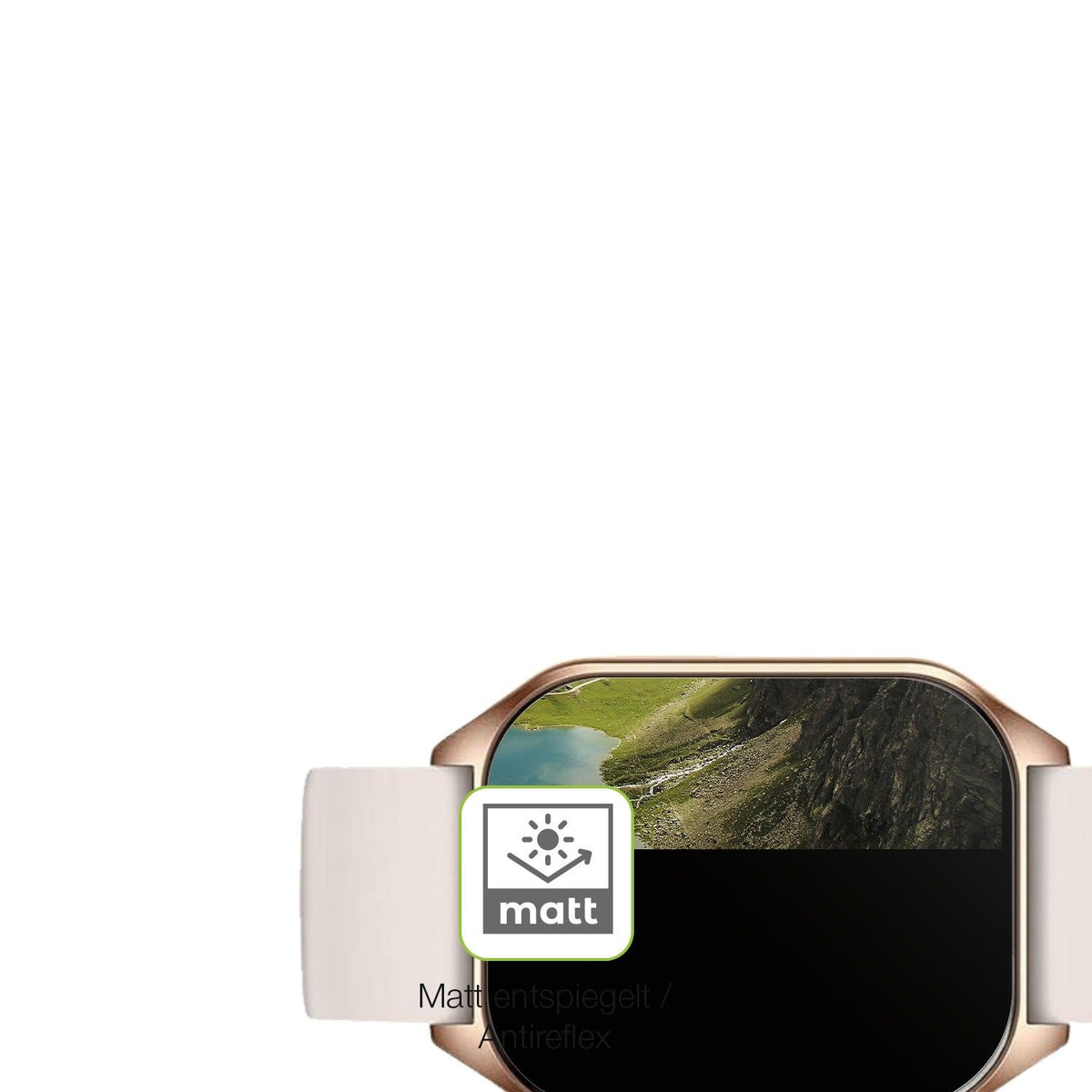 2x Full Cover matte Film for ZIMAOER Smartwatch 1.85 Zoll Screen Protector