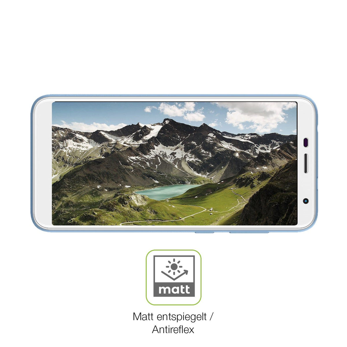 2x Full Cover matte Film for Unonu W55 Plus Screen Protector Anti-Shock