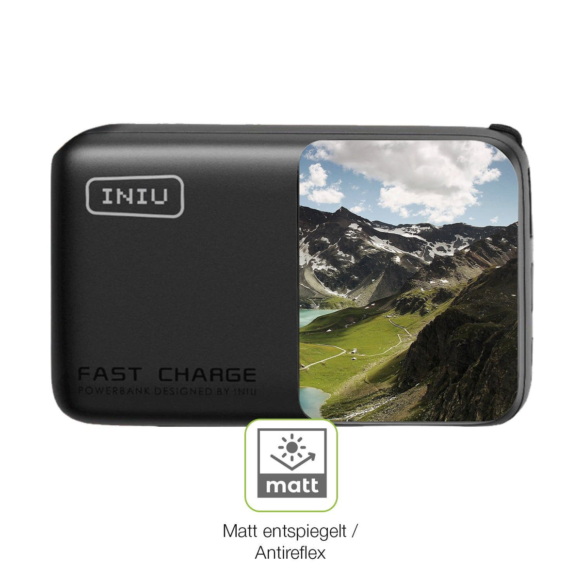 2x Full Cover matte Film for INIU Carry P50-E1 Screen Protector Anti-Shock