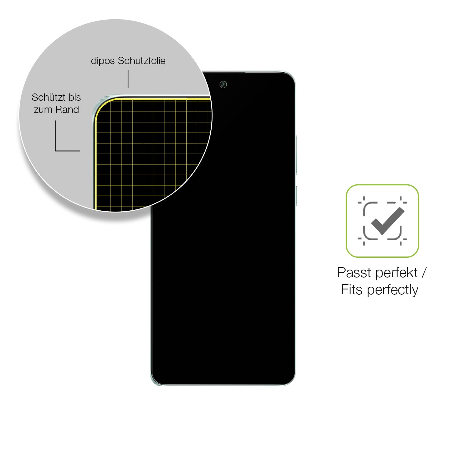 Besonders flexibler Displayschutz mit Anti-Shock-Schicht im Materialmix