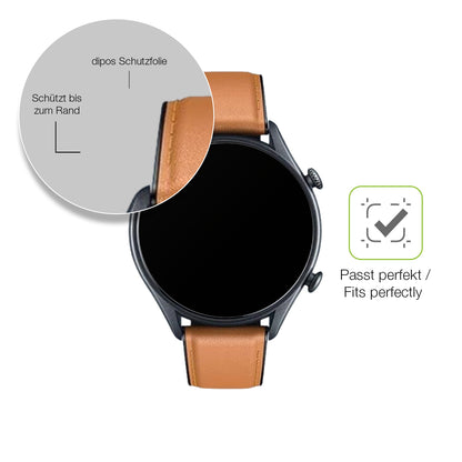 2x Full Cover Schutzfolie matt für Motsfit Smartwatch 1.56 Zoll