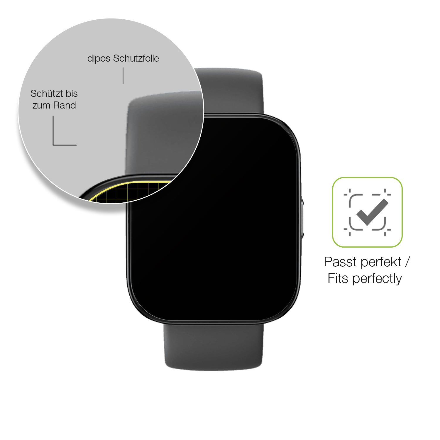 Besonders flexibler Displayschutz mit Anti-Shock-Schicht im Materialmix