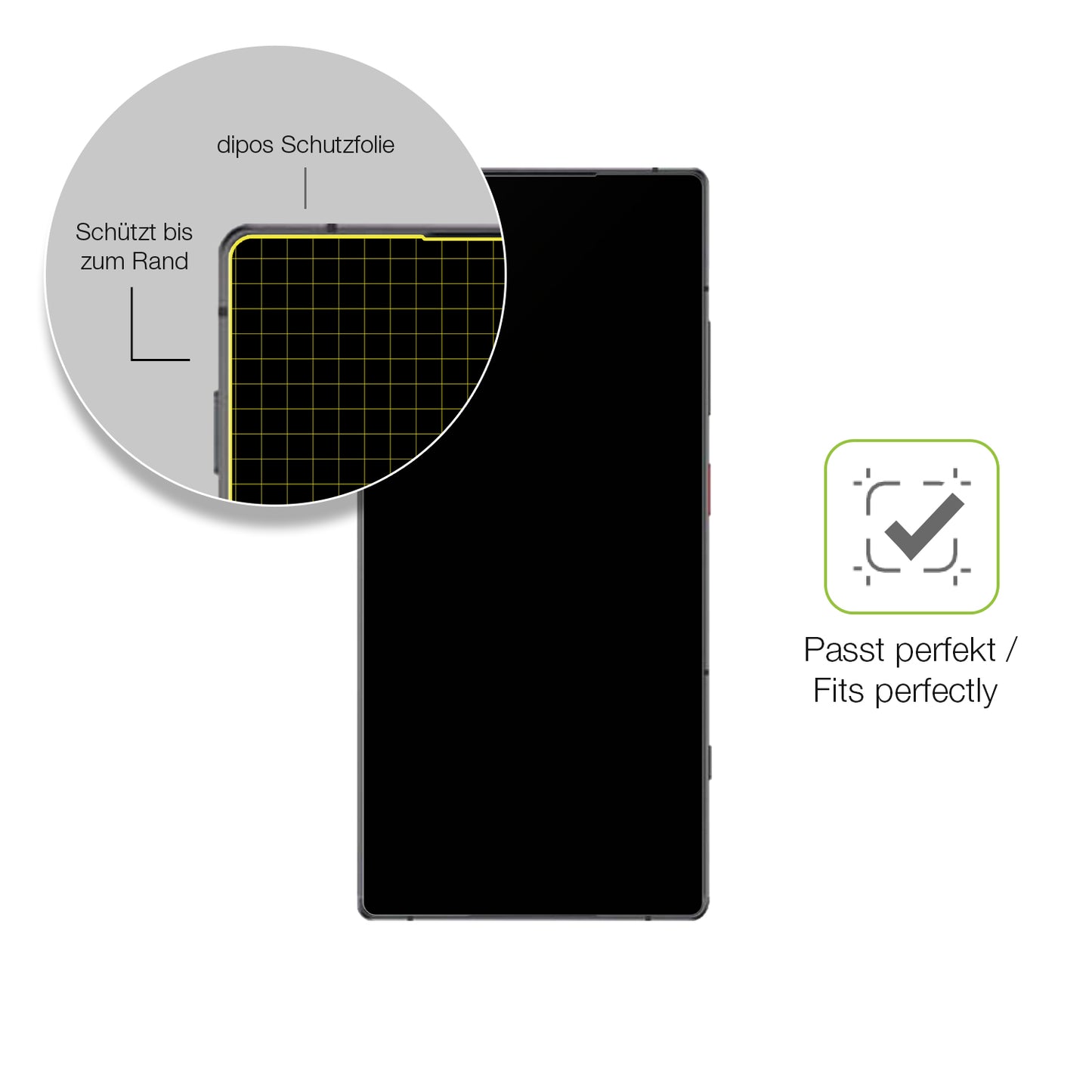 2x Full Cover Schutzfolie matt für ZTE Nubia Z70S Ultra
