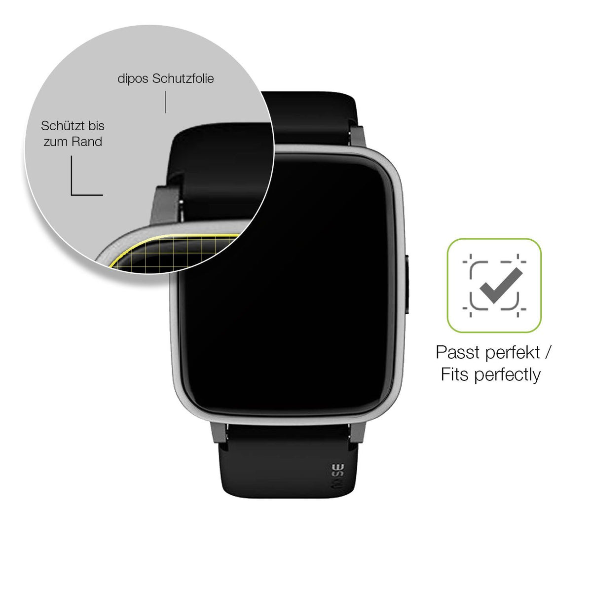 dipos FLEX 2x Matte Screen Protector for Noise ColorFit Pulse 2