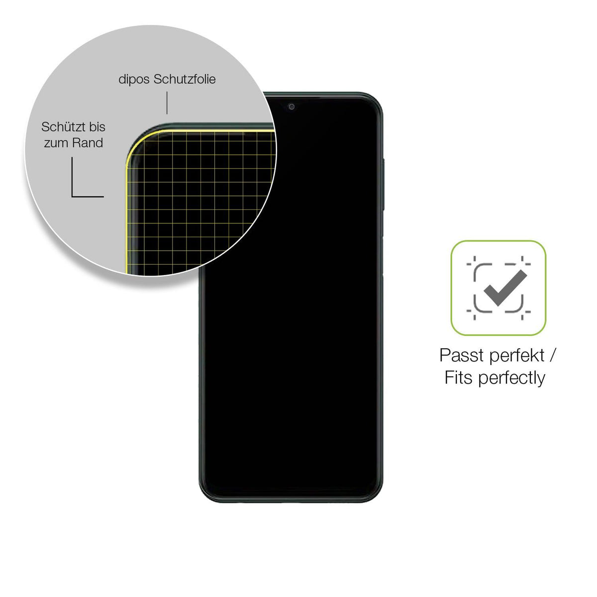 2x Matte Full Cover Screen Protector for itel A60 – Anti-Glare, Covers Curved Edges