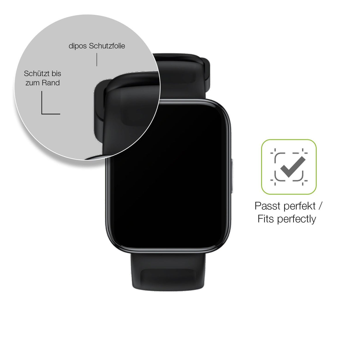 dipos FLEX 2x Matte Screen Protector for Realme Watch 3