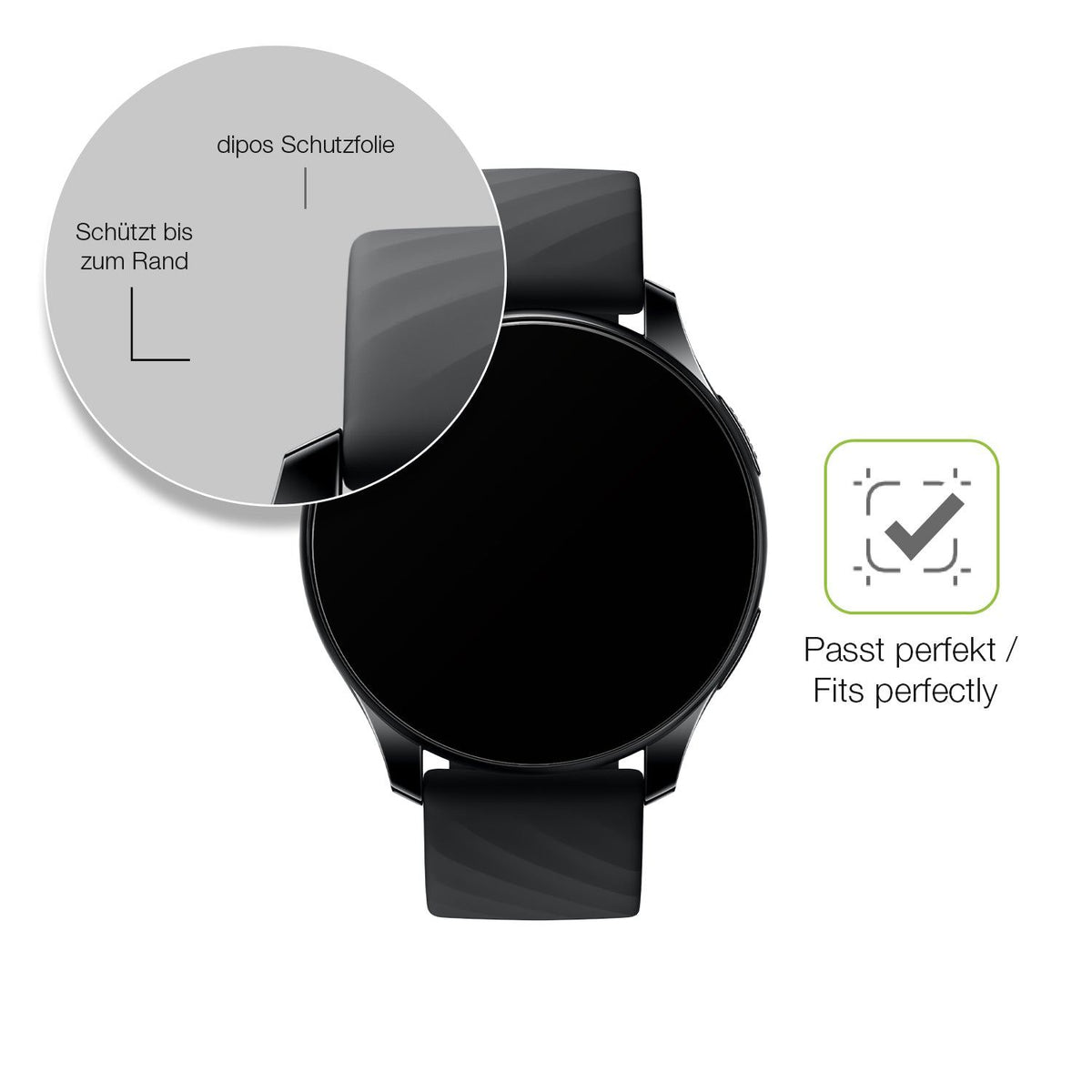 2x Matte Full Cover Screen Protector for OnePlus Nord Smartwatch