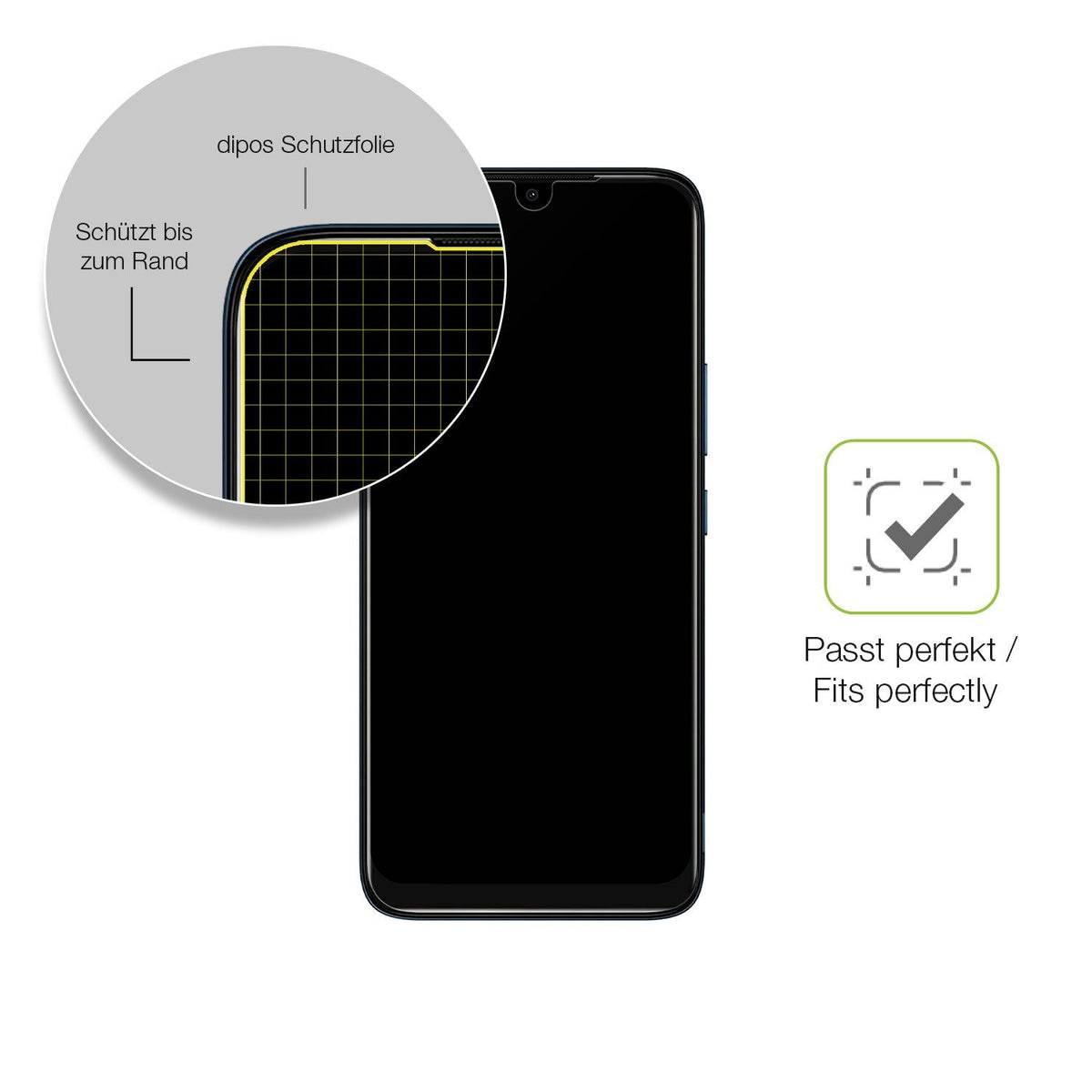 2x Matte Full Cover Screen Protector for Nokia C12 – Anti-Glare, Covers Curved Edges