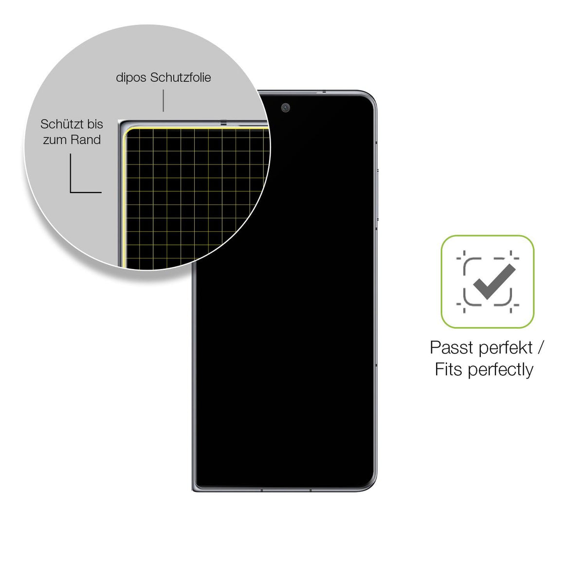 2x Full Cover matte Film for Honor Magic V2 Vorderseite Screen Protector