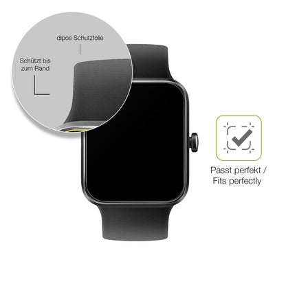 2x Full Cover matte Film for Vagary  by Citizien Smartwatch 1,5 Zoll Screen