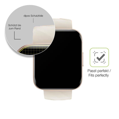 2x Full Cover matte Film for Mutoy Smartwatch 1.69 Zoll Screen Protector