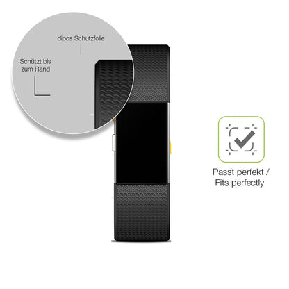 2x Full Cover matte Film for Fitbit Charge 2 Screen Protector Anti-Shock