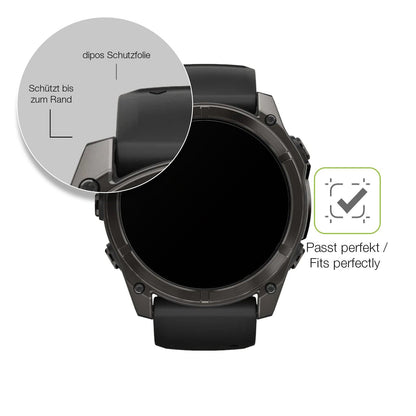 2x Full Cover matte Film for Garmin Fenix 8 47mm Screen Protector Anti-Shock