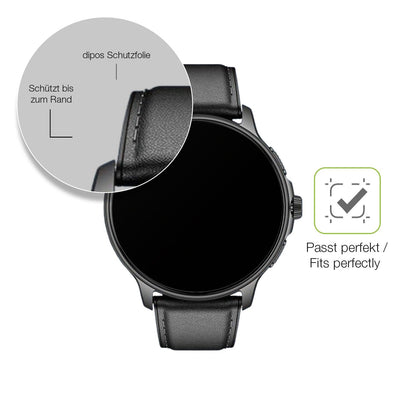 2x Full Cover matte Film for Smartwatch 28.5mm durchmesser Screen Protector