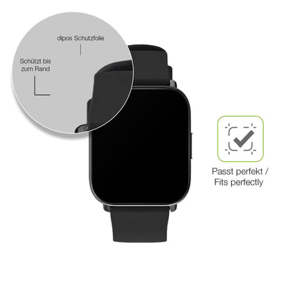 2x Full Cover matte Film for Sanorum S001 1.83 Zoll Screen Protector Anti-Shock