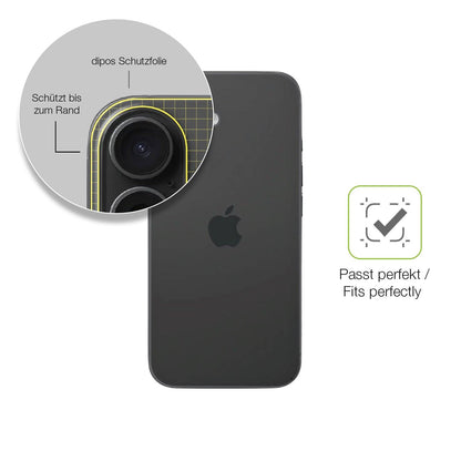 2x Full Cover matte Film for Apple iPhone 16 Rückseite Screen Protector