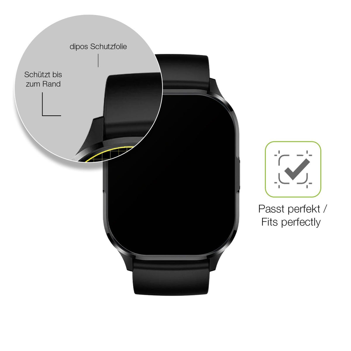 2x Full Cover matte Film for Fontastic 510CH Mento Screen Protector Anti-Shock