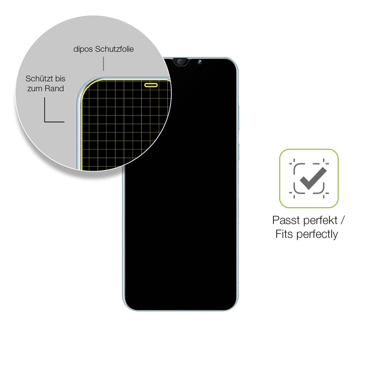 2x Full Cover matte Film for CatCalls i15Pro Screen Protector Anti-Shock