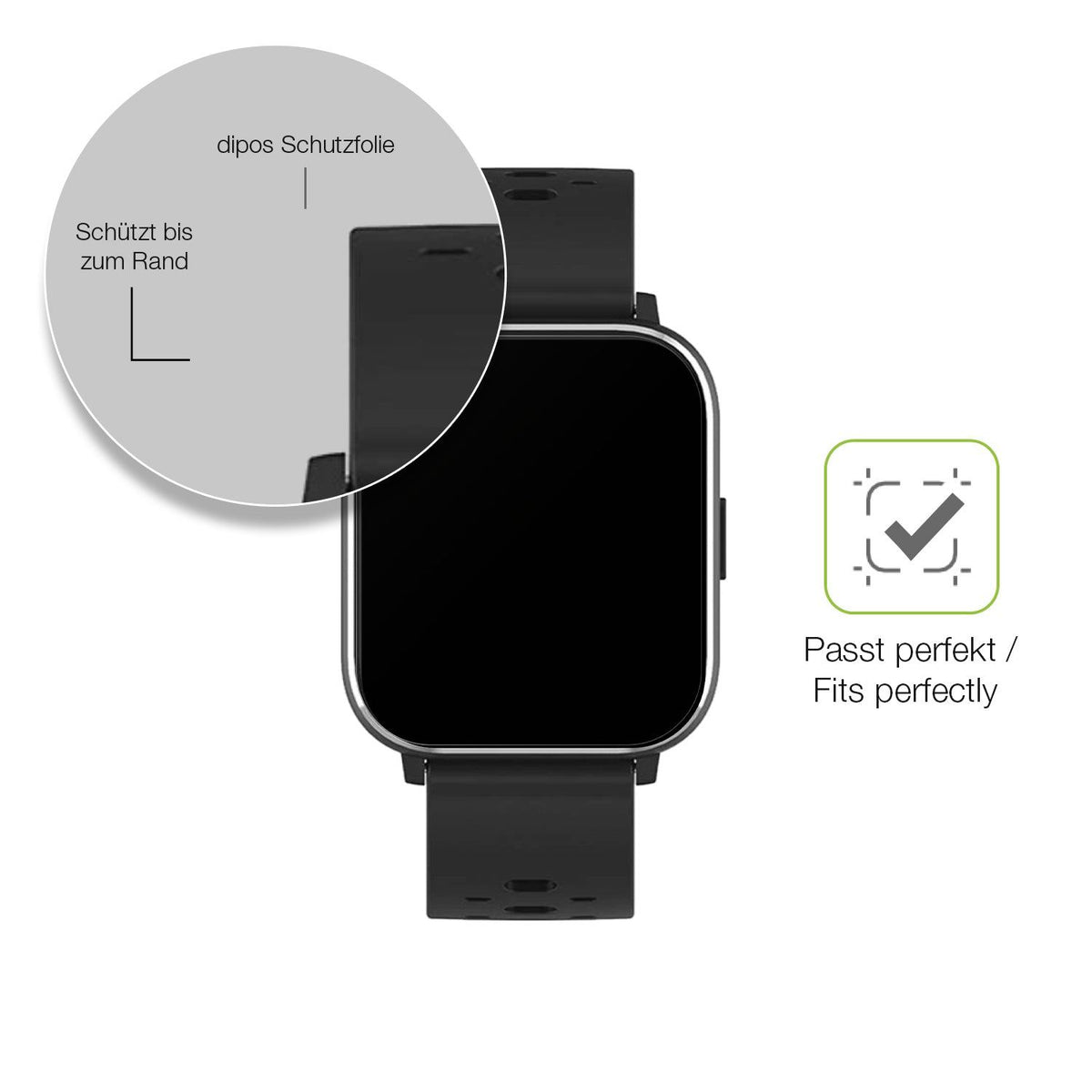2x Full Cover matte Film for Denver SW-165 Screen Protector Anti-Shock