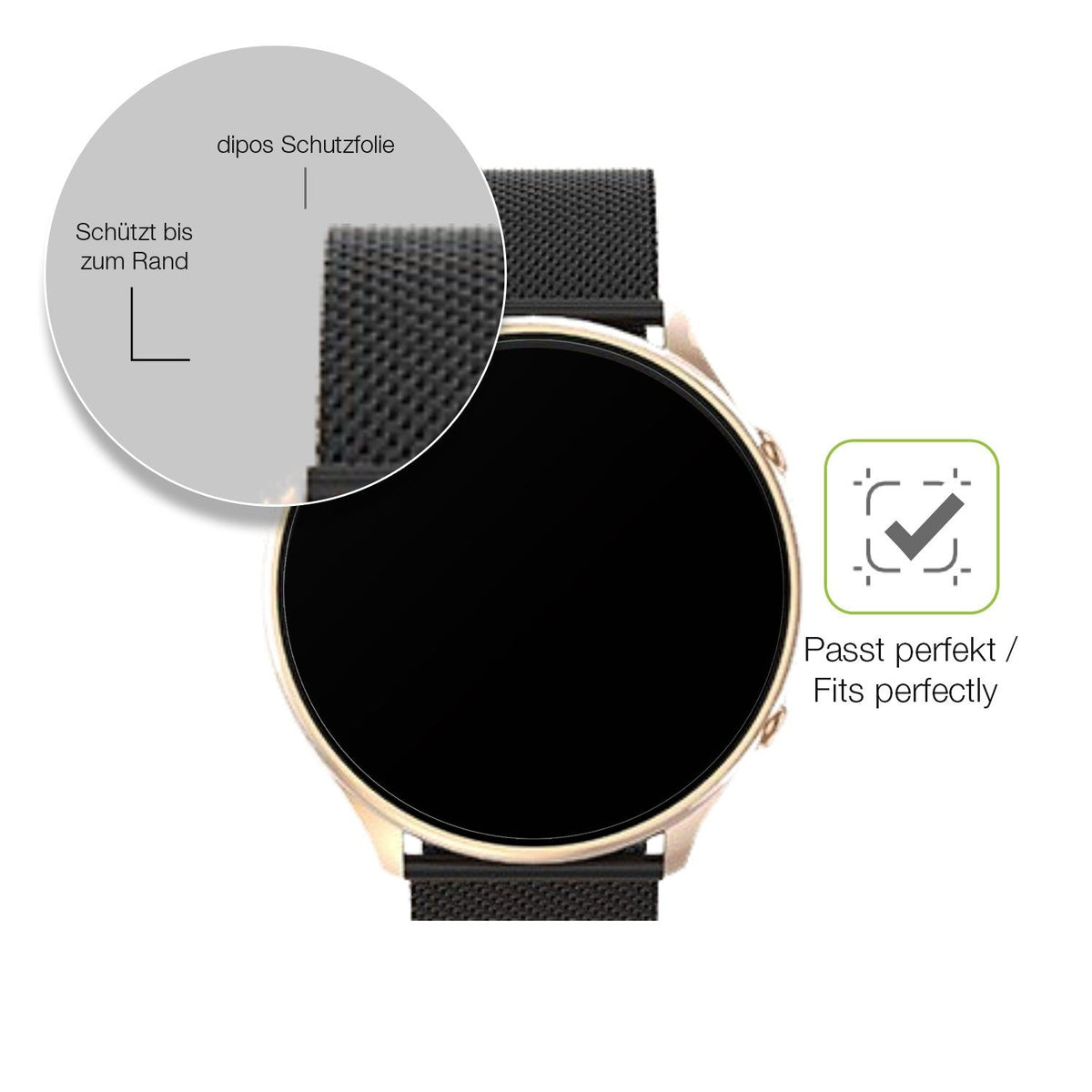 2x Full Cover matte Film for SLOKSFil S51 Smartwatch Screen Protector Anti-Shock