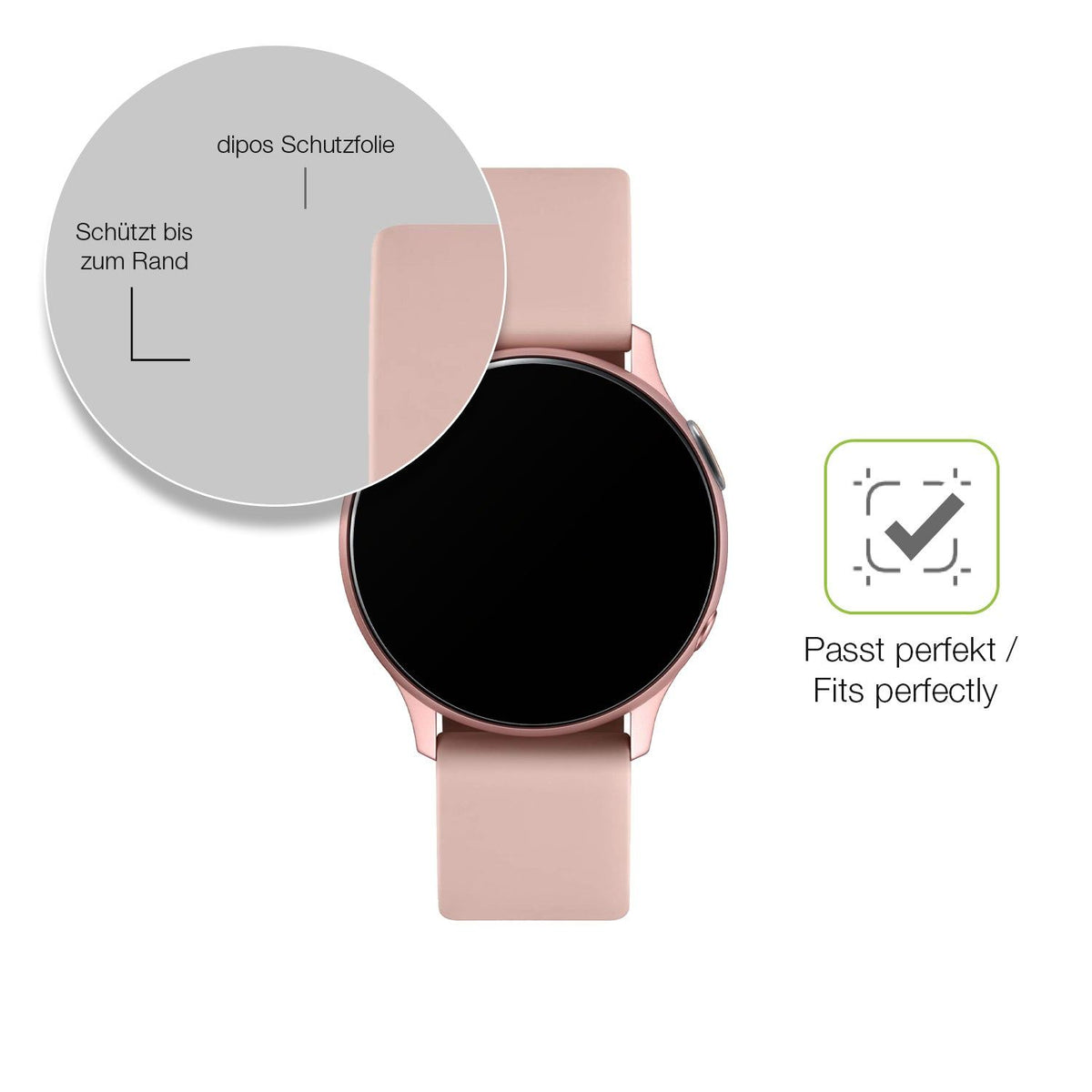 2x Full Cover matte Film for Kardena Care SOS 2 Screen Protector Anti-Shock