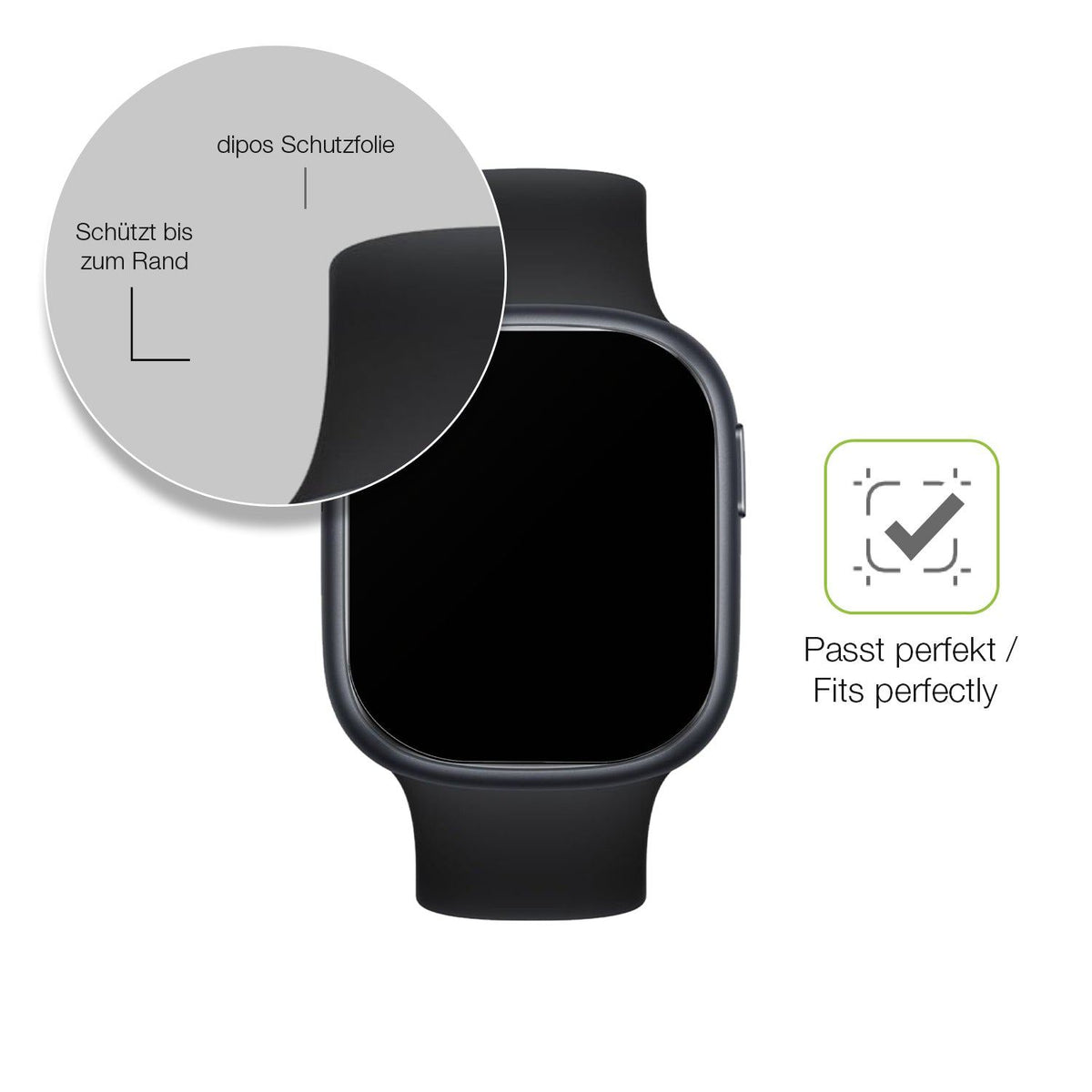 2x Full Cover matte Film for Rollme S1 Smartwatch Screen Protector Anti-Shock