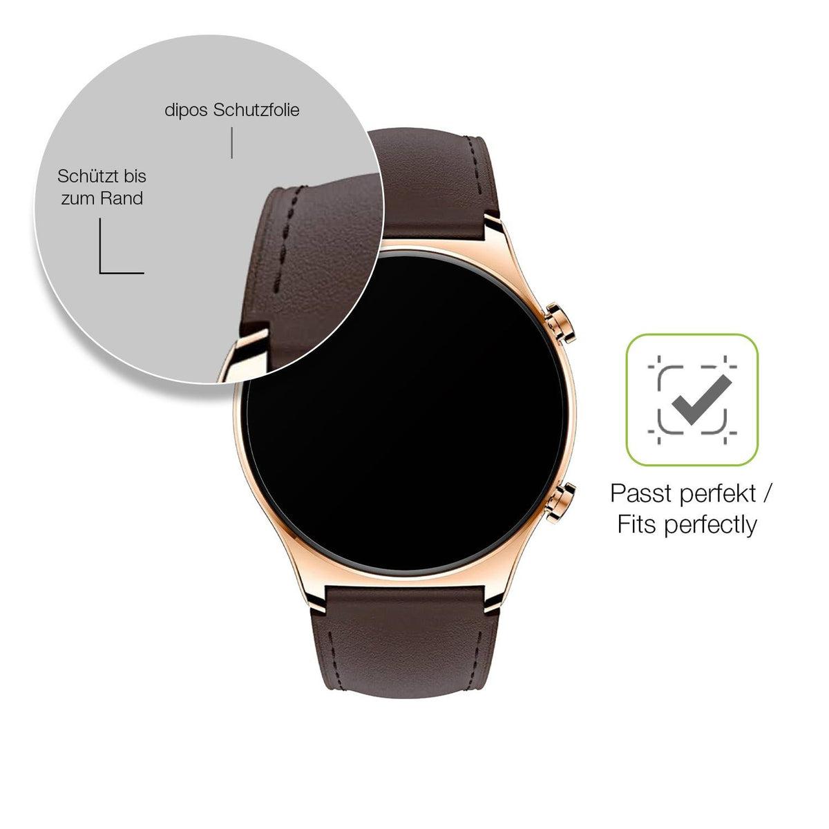 2x Full Cover matte Film for Honor Watch GS 3 Screen Protector Anti-Shock
