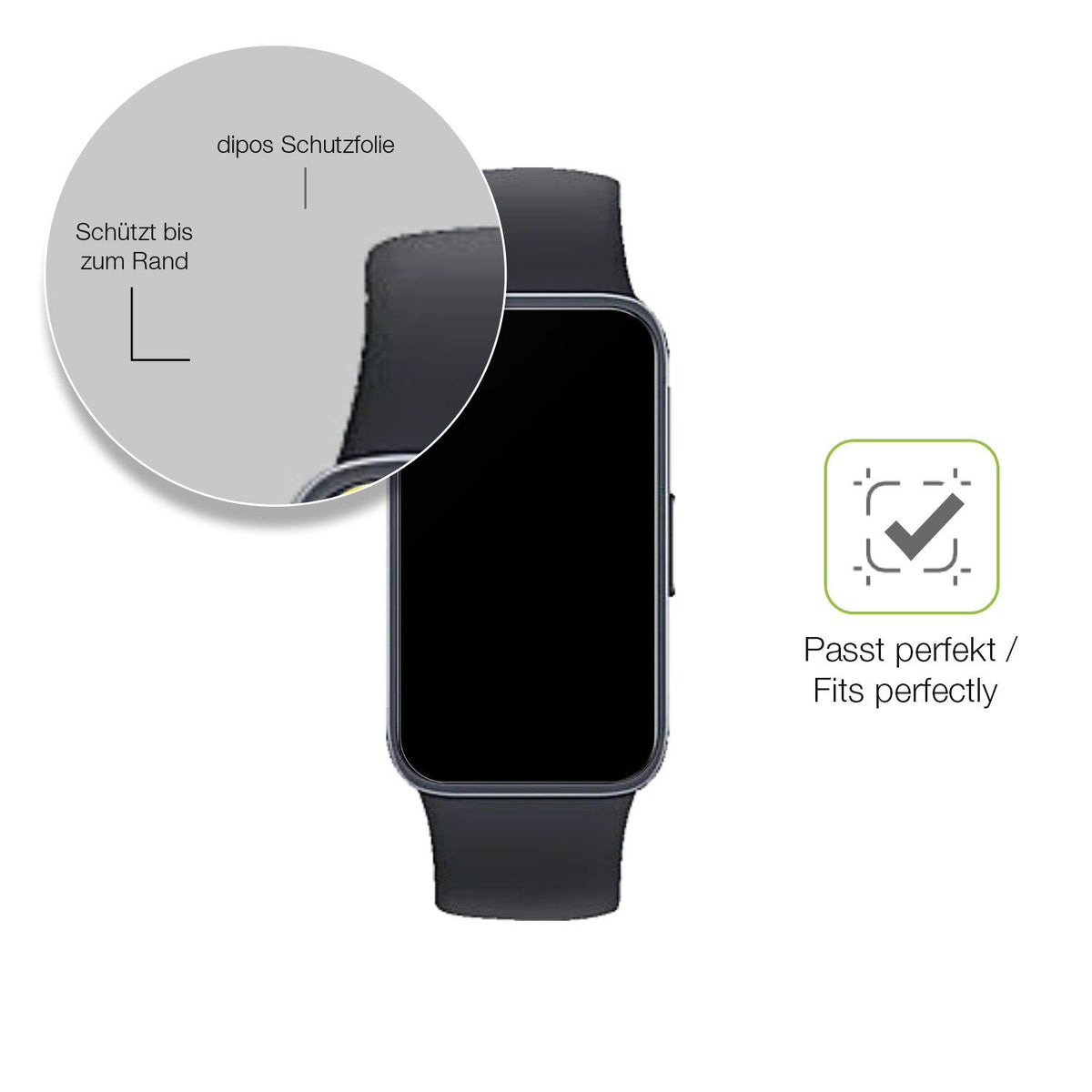 2x Full Cover matte Film for Huawei Band 10 Screen Protector Anti-Shock