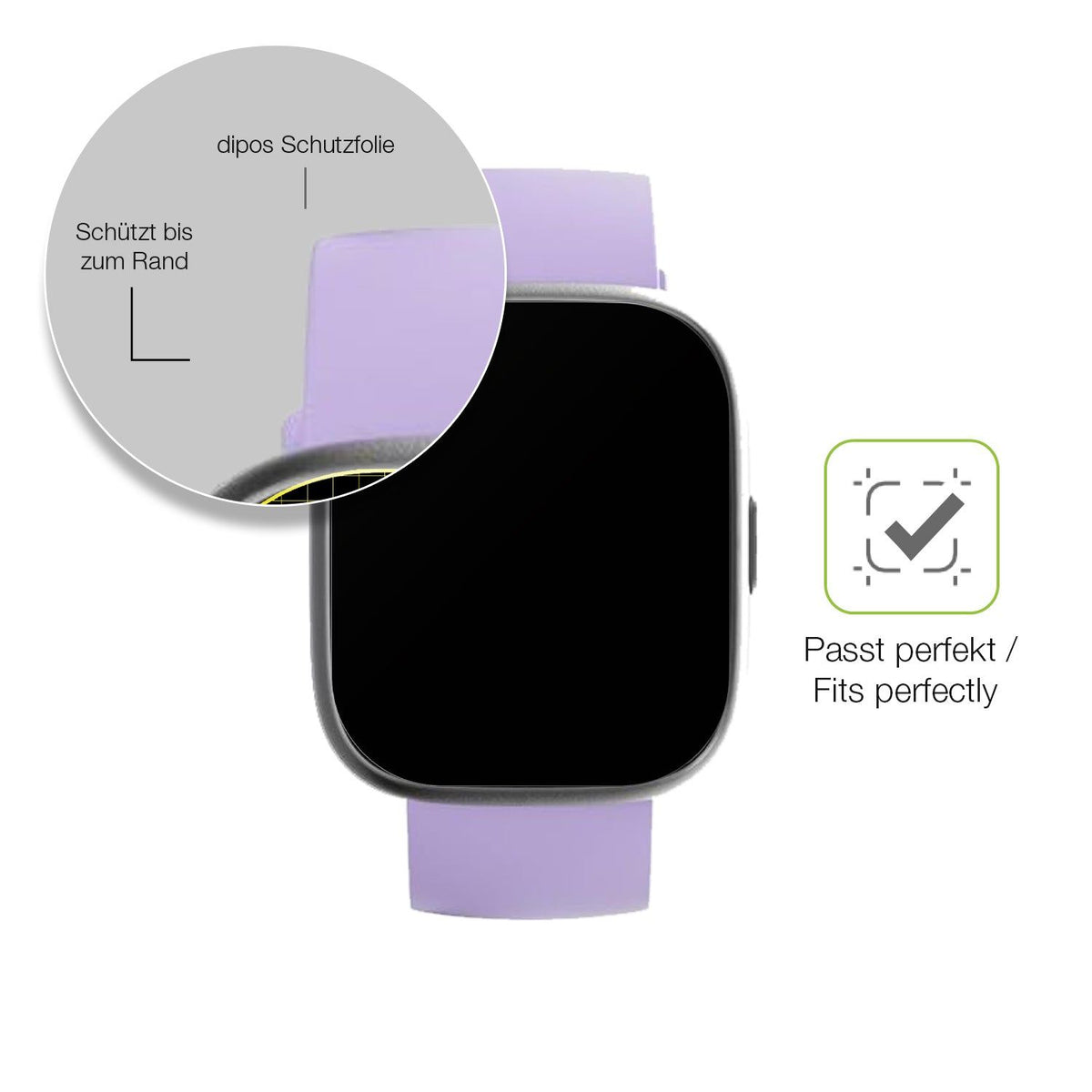 2x Full Cover matte Film for TOOBUR IDW26 1.83 Zoll Screen Protector Anti-Shock
