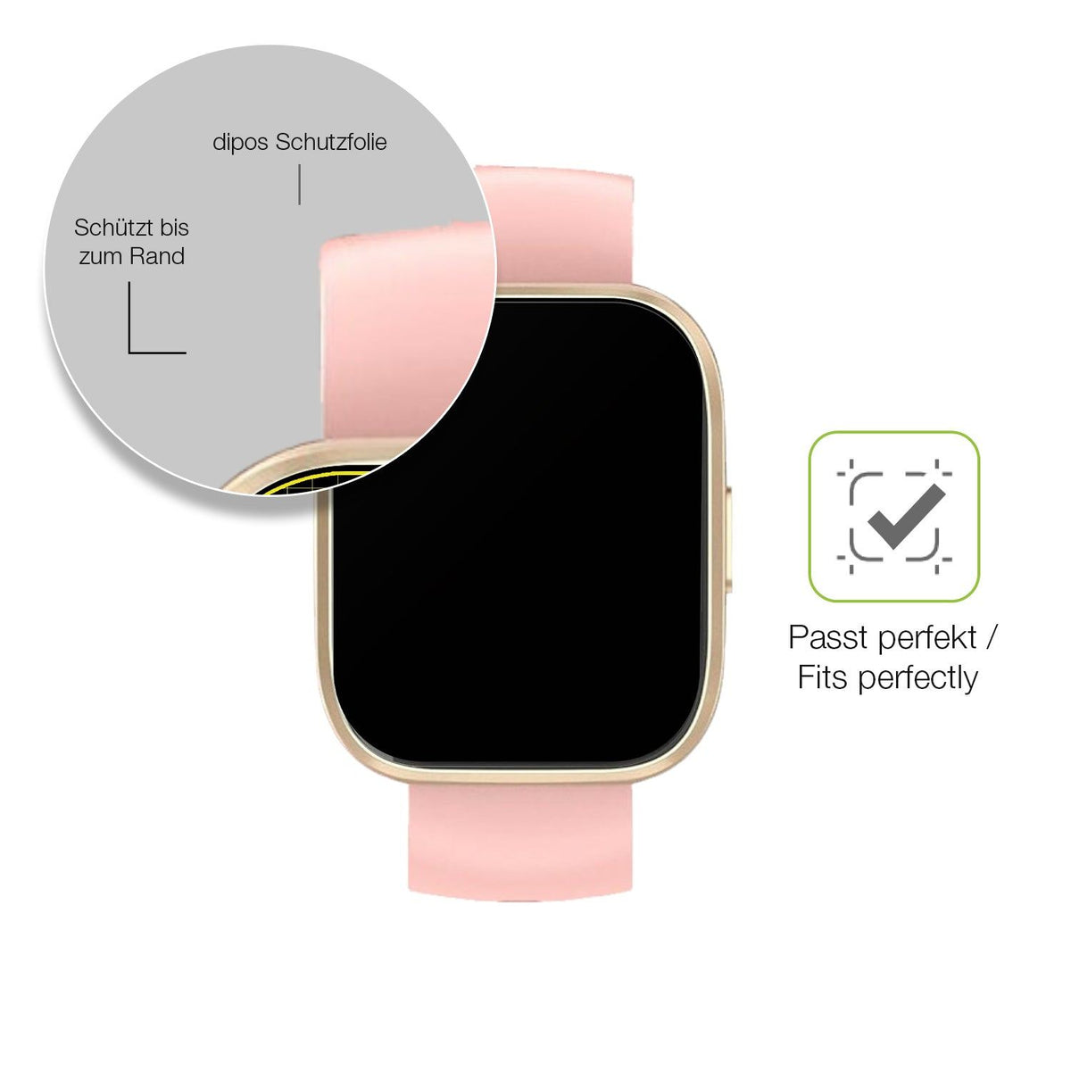 2x Full Cover matte Film for VKROBAG P114 Screen Protector Anti-Shock