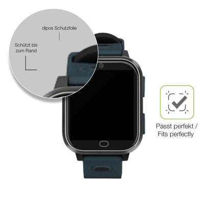2x Full Cover matte Film for Noctiluxia K18FH Kinder Smartwatch Screen