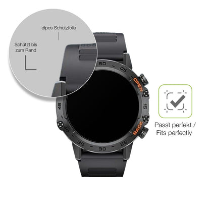2x Full Cover matte Film for Darmowade Smartwatch 1.39 Zoll Screen Protector