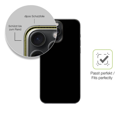 2x Full Cover matte Film for Apple iPhone 15 Pro Max Rückseite Screen Protector